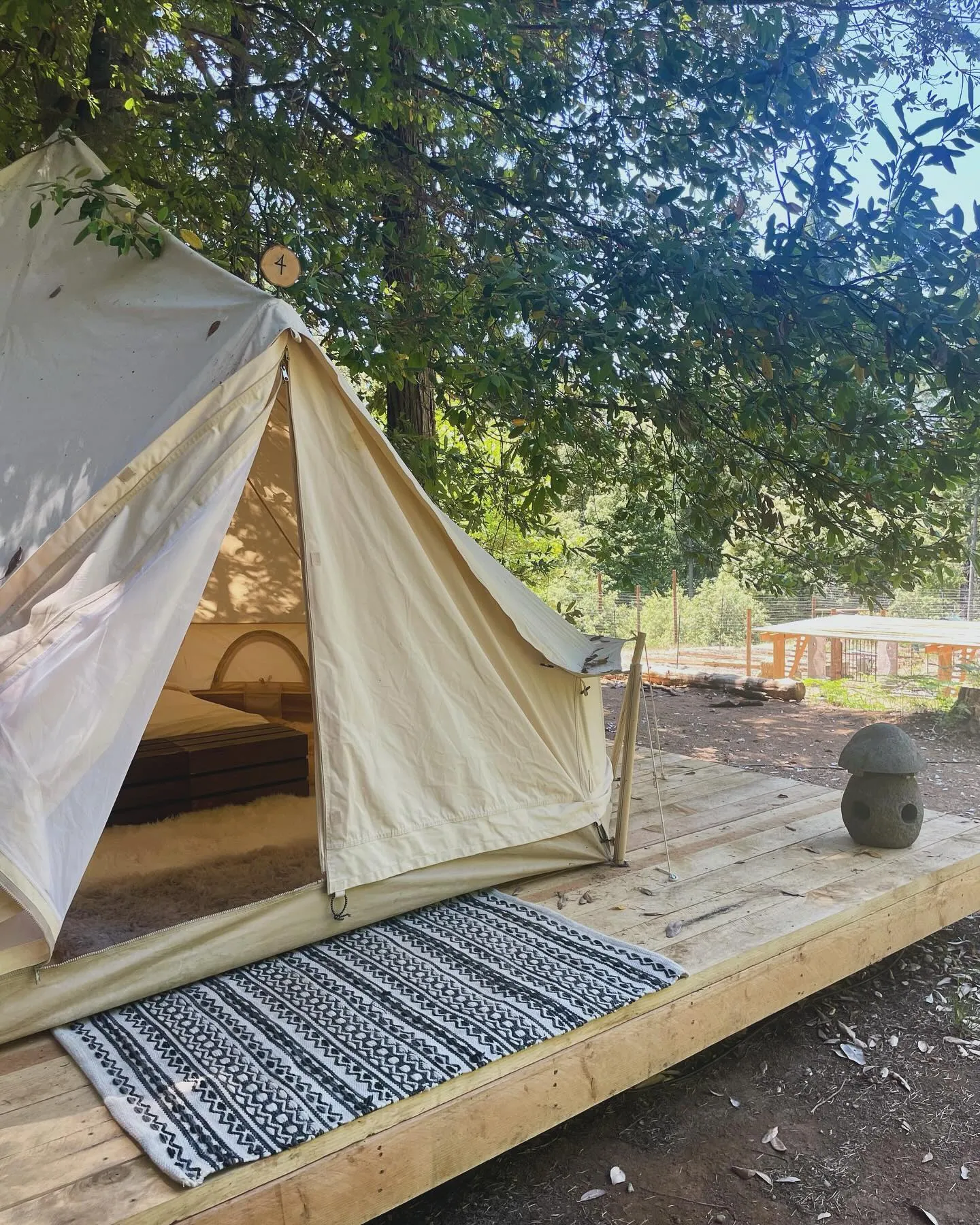 Glamping tent